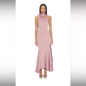 Revolve Mauve Pink Halter Dress